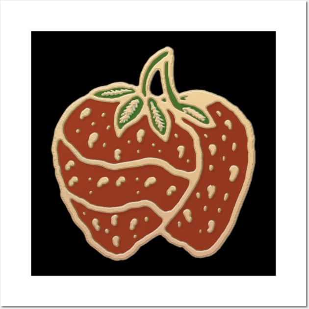 Vintage Strawberry Wall Art by Merchsides